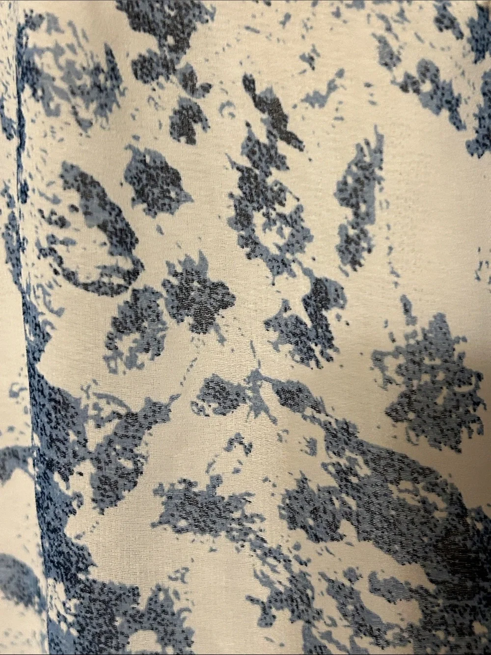 🎼Miss Me Crochet-Trim Sheer Floral Sleeve Top - Blue & Cream size M GUC - Picture 12 of 12
